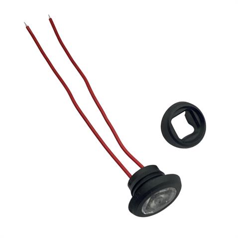 FRISTOM 12V-24V GÖZ-AYNA ALTI-GÜNDÜZ SÜRÜŞ LAMBASI LED KIRMIZI (ÇAP:20 MM) E9