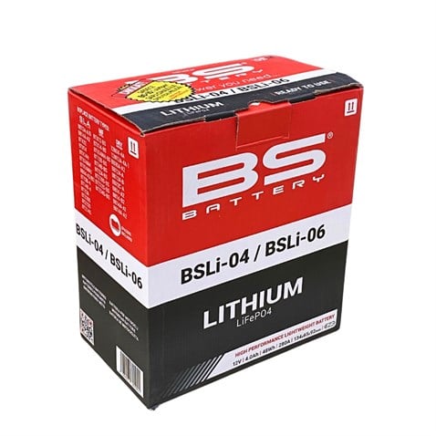 BS BATTERY 12V 4 AH MOTOSİKLET AKÜSÜ (LİTYUM ION-LIFEPO4) 48Wh 280 A (EN) (134*65*92) BSLİ-04/BSLİ06