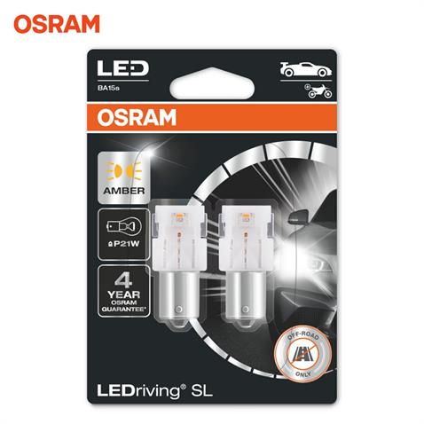 OSRAM 12V 93 AMPUL LED SARI DÜZ TIRNAK BA15s (2 AD) 
