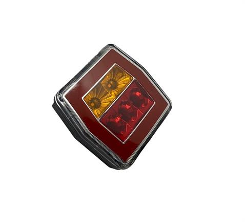 9V-30V STOP LAMBASI KARE (LEDLİ) (KIRMIZI-SARI) (100*100 MM) 