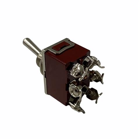 ÇIT-ÇIT ANAHTAR METAL (6 UÇLU) (TEK TARAFA YAYLI) (ON-OFF-ON) (15A 250V)