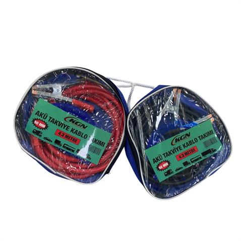AKÜ TAKVİYE KABLOSU 1200AH 50 MM TAKIM (4.3 MT)