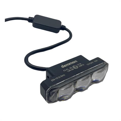 DEMMON 12V-24V ÇALIŞMA LAMBASI/OFF-ROAD MERCEKLİ 3 LEDLİ 10W BEYAZ MİNİ (80*19 MM)