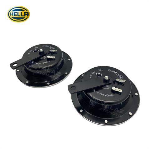 HELLA 12V DİDİT KORNA SÜPERTON 300/400 HZ (KROM) (TAKIM)