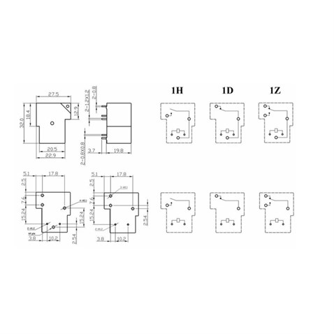 12V RÖLE 6 UÇLU 40/30 A 