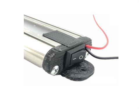 12V TAVAN LAMBASI 36 LEDLİ BEYAZ (2 FONKSİYONLU) (280*37 MM)