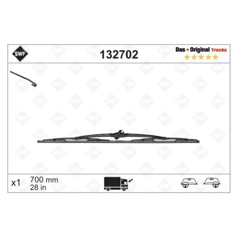 SWF SİLECEK SÜPÜRGESİ 700 MM KANCALI (GENİŞ KANCALI) AĞIR VASITA