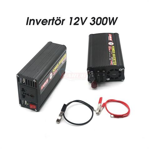 12V DC > 220V AC İNVERTER 300W (MODİFİYE) (USB ÇIKIŞLI-MAŞALI)