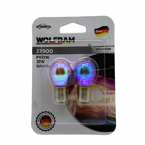 WOLFRAM 12V 93 AMPUL 21W BLUE DİADEM SARI (YAKIN TIRNAK) BAU15s (2 AD)