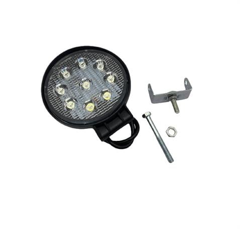 10V-30V ÇALIŞMA LAMBASI YUVARLAK (9 X 3W POWER LEDLİ) (114*114*37 MM)