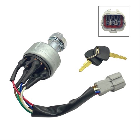 MARŞ KONTAK ANAHTARI (KIZDIRMA-I-START) (KABLOLU SOKETLİ) HYUNDAI EXCAVATOR R200