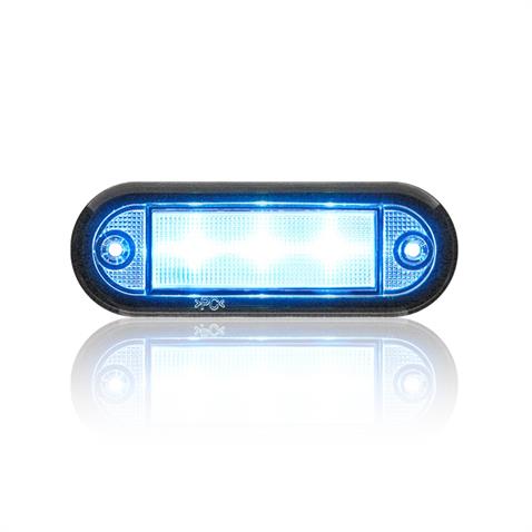 SANEL 12V BASAMAK AYDINLATMA LAMBASI MAVİ (6 LEDLİ) (85*30 MM)