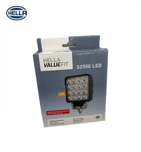 HELLA 10V-30V ÇALIŞMA LAMBASI KARE 48W 6000K 2500 LÜMEN (16 LEDLİ) (108 X 108 MM)