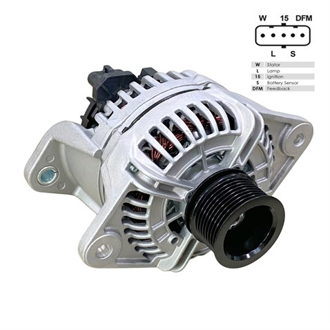 BOSCH 24V ALTERNATÖR DİNAMO 110 A (5 FİŞ SOKETLİ) (W-L-15-S-DFM) RENAULT-VOLVO