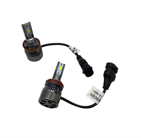 12V H11 CSP LED XENON FAR AMPUL SETİ 6000K 8000 LÜMEN