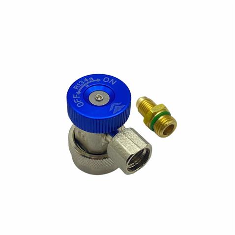 ARAÇ KLİMA GAZI DOLUM VANASI-JAKI ALÇAK BASINÇ (MAVİ) R134A