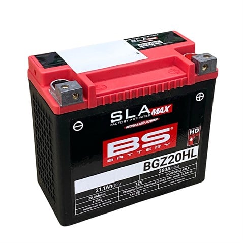 BS BATTERY 12V 18.9 AH MOTOSİKLET AKÜSÜ 310 A (EN) (176*89*154) (BTX20L-BS)(BTX20-BS) (BGZ20HL) SLA