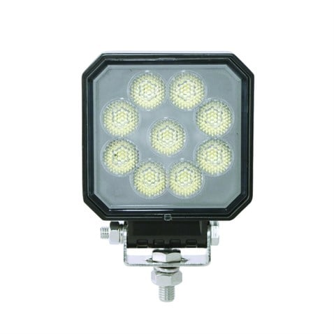WOLFRAM 9V-32V ÇALIŞMA LAMBASI KARE 36W 6500K 3060 LÜMEN (36 LEDLİ) (100*98*28.9 MM)
