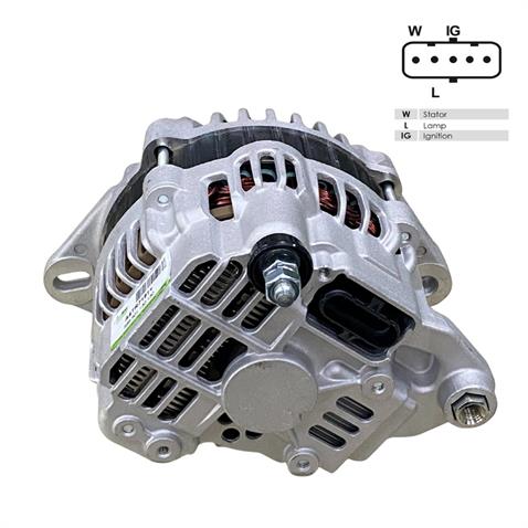 24V ALTERNATÖR DİNAMO MITSUBISHI TİPİ 130 A (5 FİŞ SOKETLİ) (W-L-IG . .) FORD CARGO