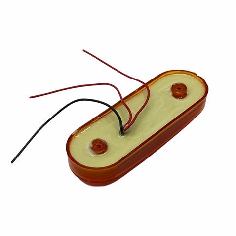 12V-24V YAN SİNYAL LAMBASI DORSE SİDE MARKER SARI YM (21 LEDLİ) (113*38 MM)