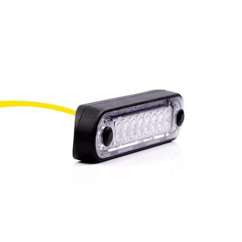 FRISTOM 12V-36V PARMAK LAMBA 8-LEDLİ KABLOLU (SARI) (120*28 MM) E9