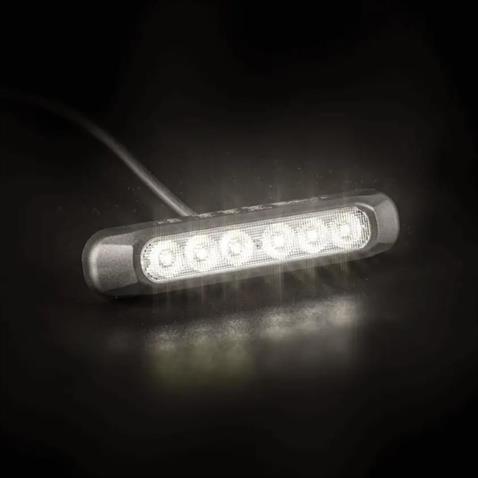 FRISTOM 12V-36V POZİSYON LAMBASI LEDLİ (2 FONKSİYONLU) (SARI-BEYAZ) (132*28 MM) E9