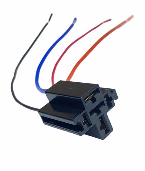RÖLE SOKETİ (RÖLE YUVASI) (4 UÇLU/5 UÇLU 70 A) (2 UÇ KÜÇÜK / 3 UC BÜYÜK) (6.3 MM / 9.5 MM) (KABLOLU)