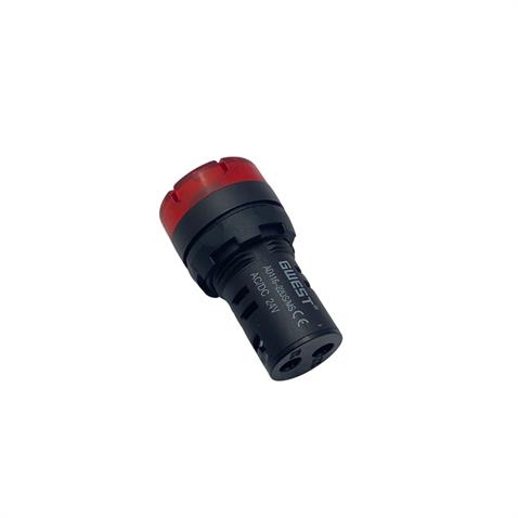 24V AC/DC BUZZER KORNA (LED IŞIK İKAZLI KIRMIZI) (22/29.5 MM)