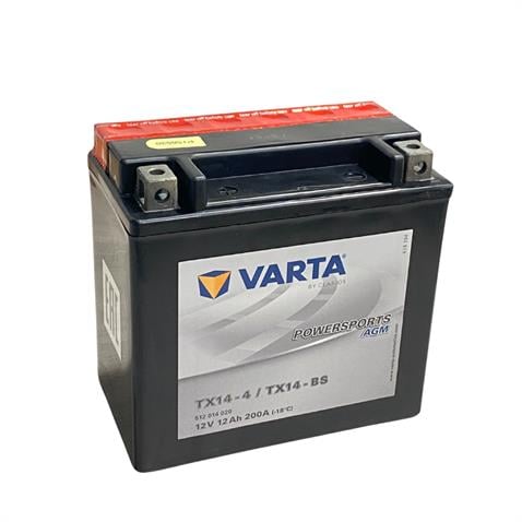VARTA 12V 12 AH MOTOSİKLET AKÜSÜ AGM 200 A (EN) (152*88*147) (TX14-4) (TX14-BS) (YTX14-BS) (TERS)