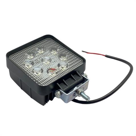 9V-60V ÇALIŞMA LAMBASI KARE 27W (9 LEDLİ) (109*109*59 MM) KALIN TİP