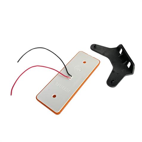 24V YAN SİNYAL LAMBASI DORSE SİDE MARKER SARI (4 LEDLİ) (110*42 MM)