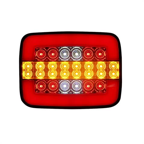 24V STOP LAMBASI (NEON LEDLİ) (KAYAR SİNYALLİ) (4 FONKSİYONLU) (126*97*40 MM)