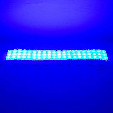 12V PARMAK LAMBA 3-LEDLİ (17*68 MM)  KABLOLU MAVİ