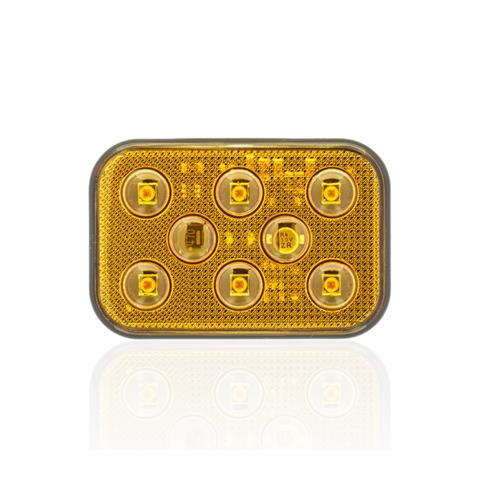 SANEL 12V YAN SİNYAL LAMBASI 6-LEDLİ YAPIŞKANLI 3M BANTLI SU GEÇİRMEZ SARI (60*40 MM)