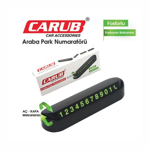 ARAÇ İÇİ TELEFON NUMARATİĞİ (PARK-TEL) (AÇ-KAPA) SİYAH