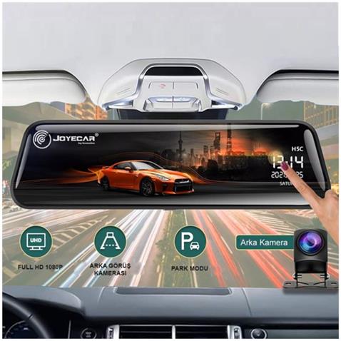ARAÇ YOL KAYIT KAMERASI DİKİZ AYNALI 10 İNÇ FULL HD (ÖN-ARKA KAMERALI/PARK MODLU) 64 GB
