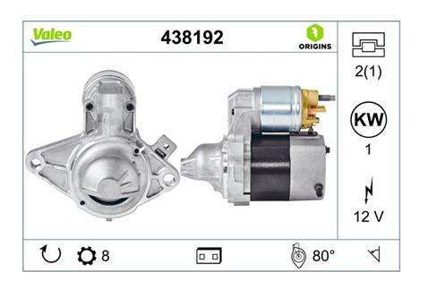 VALEO 12V MARŞ MOTORU 8 DİŞ 1.1 KW CITROEN C1-PEUGEOT 107-TOYOTA AYGO