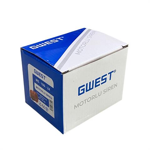 24V MOTORLU SİREN METAL MİNİ (KIRMIZI) (110-130 dB) (75 MM)