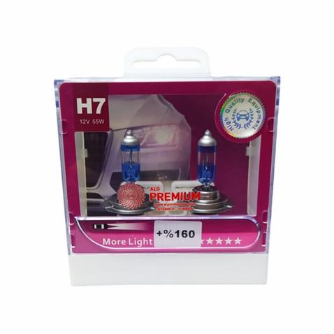 PREMIUM 12V H7 AMPUL 55W MORE LIGHT VISION +%160 FAZLA IŞIK (2 AD)