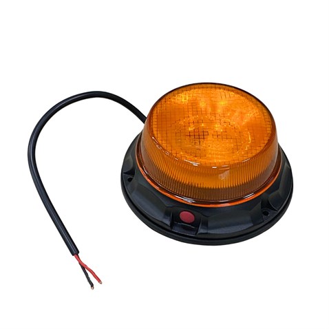 WOLFRAM 12V-24V ÇAKAR TEPE LAMBA LEDLİ 10 FONKSİYONLU MIKNATISLI SARI (ALÇAK TİP) (142*60 MM) E9