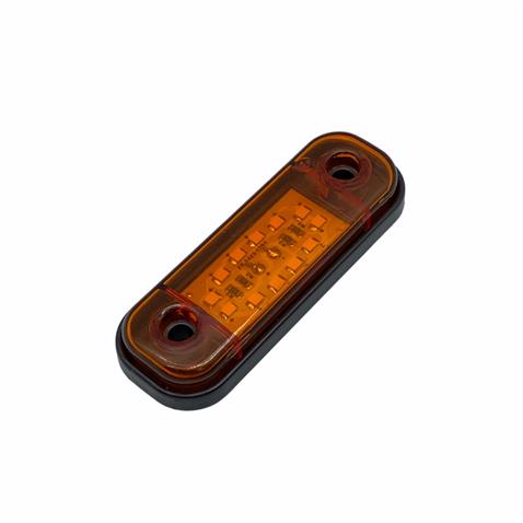 12V-24V PARMAK LAMBA 12-LEDLİ SARI GENİŞ (85*25 MM) 