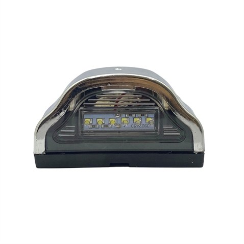 12V-24V PLAKA LAMBASI (6 LEDLİ) (KROM KAPLAMA) (102*54 MM)