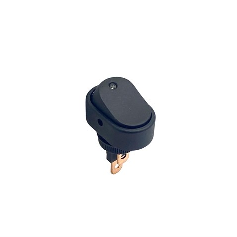 TUŞLU ANAHTAR VİDALI OVAL IŞIKLI (20A 12V DC) MAVİ