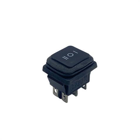 TUŞLU ANAHTAR KARE (BÜYÜK BOY) (6 FİŞ) (ON-OFF-ON) (LASTİKLİ) (16A 250V AC / 20A 125V AC)