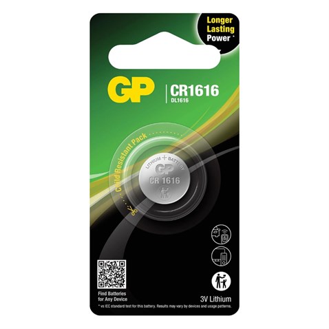 GP 3V LİTYUM PİL (16*1.6 MM) CR1616-DL1616