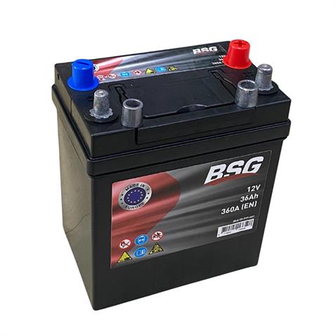 BSG 12V 36 AH AKÜ 360 A (EN) (197*129*227) (KALIN-İNCE KUTUP DÜZ)