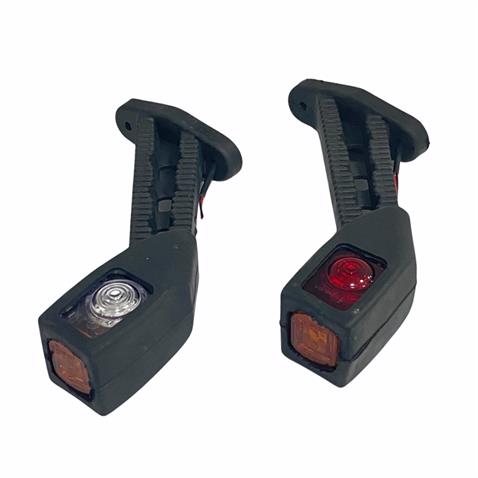 12V-24V DORSE DIŞ İŞARET BOYNUZ TAKOZ LAMBASI UZUN EĞRİ (LEDLİ) SARI-KIRMIZI-BEYAZ (SAĞ-SOL)