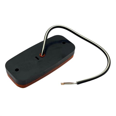 SERTPLAS 12V-24V DORSE YAN LAMBASI SİDE MARKER SARI (3 LEDLİ) (111*51 MM)