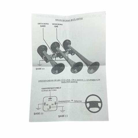 12V KORNA RÖLESİ (MODÜLÜ-BEYNİ) (NURI ALCO MELODİLİ)