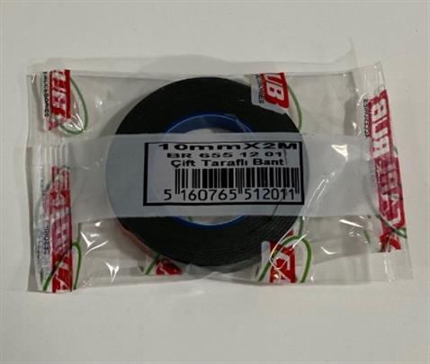 ÇİFT TARAFLI BANT 10 MM X 2 MT (YEŞİL-SİYAH)